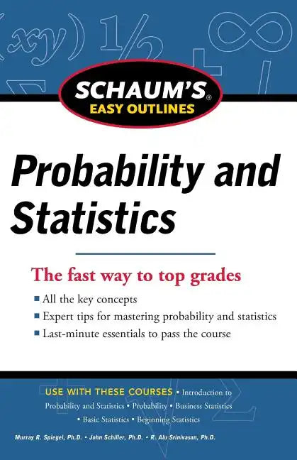 Schaum's Easy Outline of Probability and Statistics - Paperback