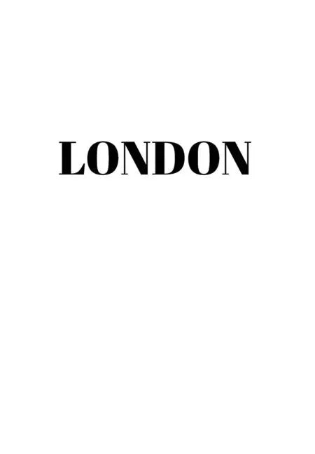 London: Hardcover White Decorative Book for Decorating Shelves, Coffee Tables, Home Decor, Stylish World Fashion Cities Design - Hardcover