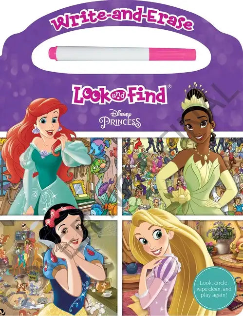 Disney Princess: Write-And-Erase Look and Find - Board Book