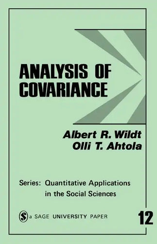 Analysis of Covariance - Paperback
