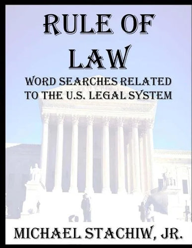 Rule of Law: Word Searches Related to the U.S. Legal System - Paperback