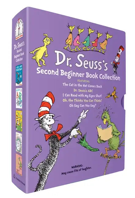 Dr. Seuss's Second Beginner Book Boxed Set Collection: The Cat in the Hat Comes Back; Dr. Seuss's Abc; I Can Read with My Eyes Shut!; Oh, the Thinks Y - Boxed Set