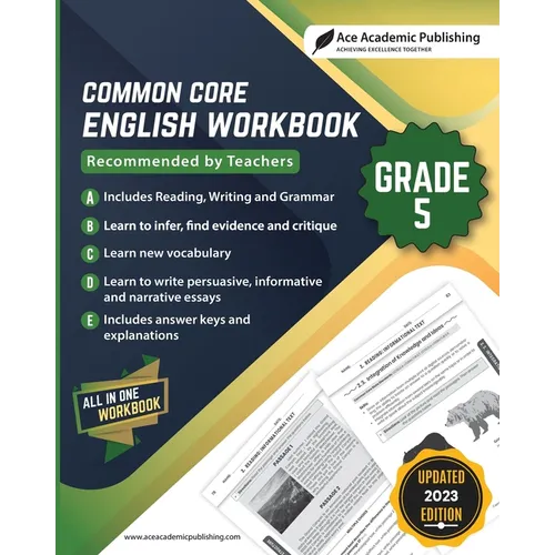 Common Core English Workbook: Grade 5 - Paperback