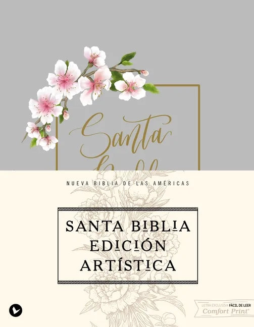 Nbla, Santa Biblia, Edición Artística, Tapa Dura/Tela, Arte Con Bordes Dorados, Palabras de Jesús En Rojo, Comfort Print - Hardcover
