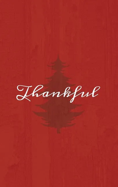 Thankful: A Red Hardcover Decorative Book for Decoration with Spine Text to Stack on Bookshelves, Decorate Coffee Tables, Christmas Decor, Holiday Dec - Hardcover