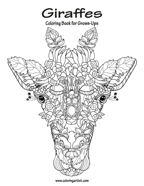 Giraffes Coloring Book for Grown-Ups 1 - Paperback