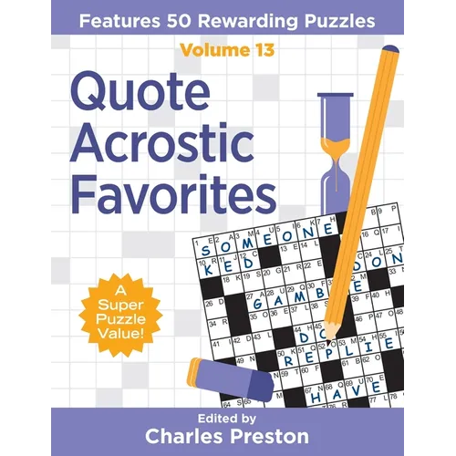 Quote Acrostic Favorites: Features 50 Rewarding Puzzles - Paperback