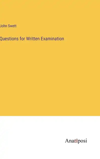 Questions for Written Examination - Hardcover