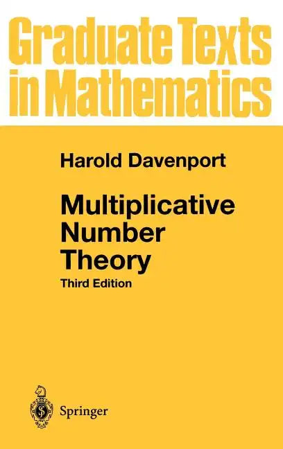 Multiplicative Number Theory - Hardcover
