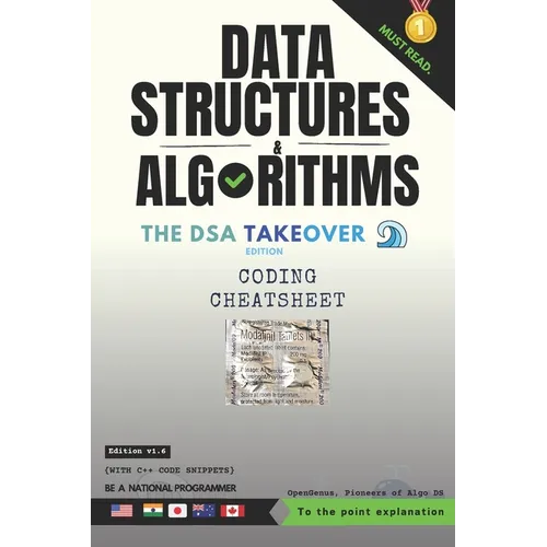 Data Structures and Algorithms: Coding Cheatsheet: The DSA Takeover Edition - Paperback