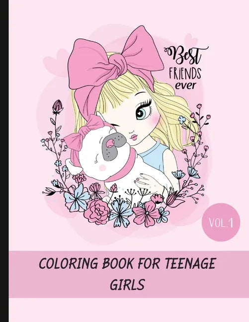 Coloring book for teenage girls - Paperback
