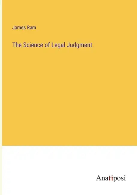 The Science of Legal Judgment - Paperback