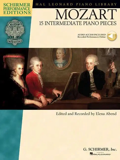 Mozart: 15 Intermediate Piano Pieces [With CD] - Paperback