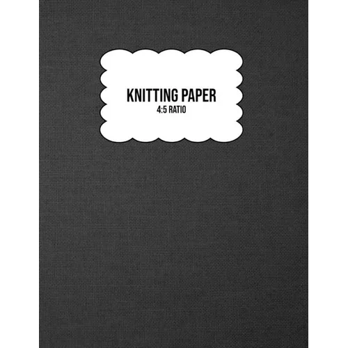 Knitting Paper: Grid Rectangle Shape For Better Stitches Chart Pattern Design And Planning - 4:5 Ratio - Grey Woven (8.5