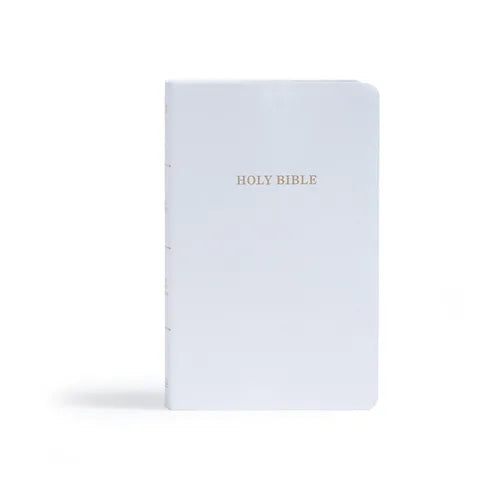 KJV Gift and Award Bible, White Imitation Leather - Imitation Leather