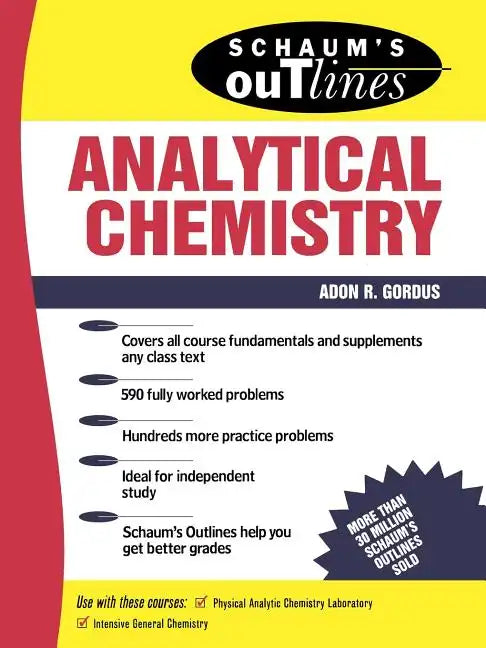 Schaum's Outline of Analytical Chemistry - Paperback