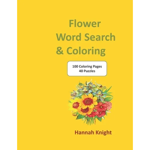 Flower Word Search and Coloring - Paperback