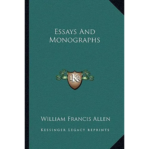 Essays And Monographs - Paperback