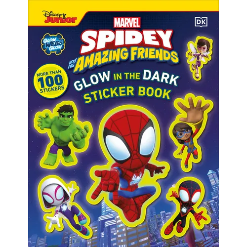 Marvel Spidey and His Amazing Friends Glow in the Dark Sticker Book: With More Than 100 Stickers - Paperback