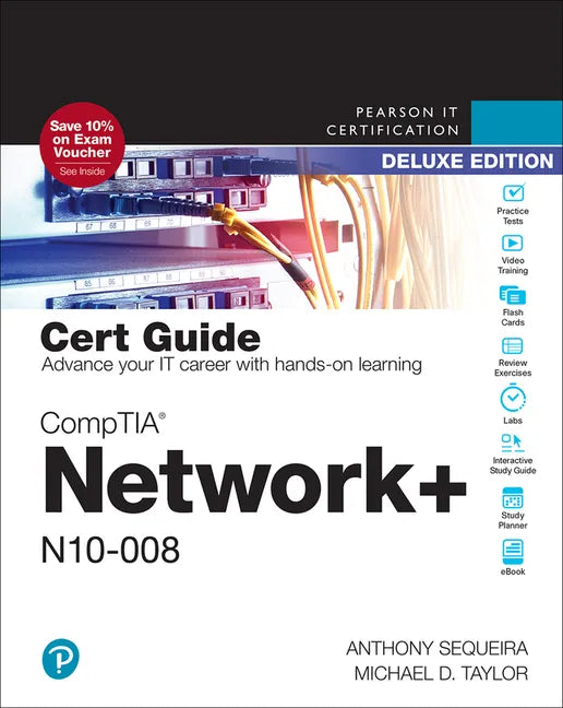 Comptia Network+ N10-008 Cert Guide, Deluxe Edition - Paperback