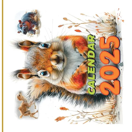Calendar 2025: Animal Themed Calendar for children - Paperback
