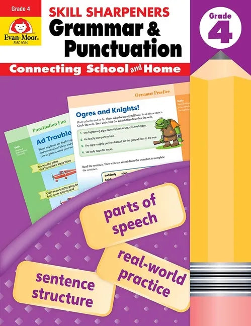 Skill Sharpeners: Grammar & Punctuation, Grade 4 Workbook - Paperback