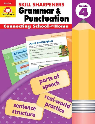 Skill Sharpeners: Grammar & Punctuation, Grade 4 Workbook - Paperback