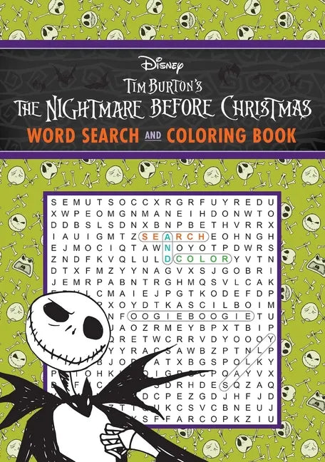 Disney Tim Burton's the Nightmare Before Christmas Word Search and Coloring Book - Paperback