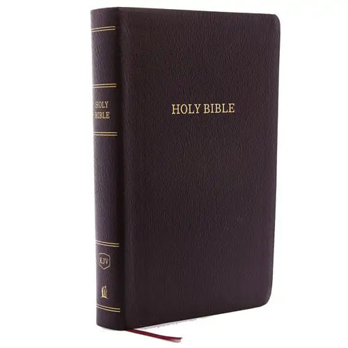 KJV, Reference Bible, Personal Size Giant Print, Bonded Leather, Burgundy, Red Letter Edition - Bonded Leather