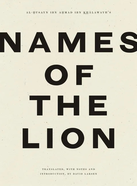 Names of the Lion - Paperback