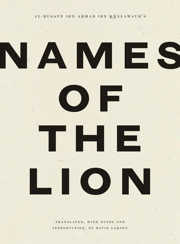 Names of the Lion - Paperback