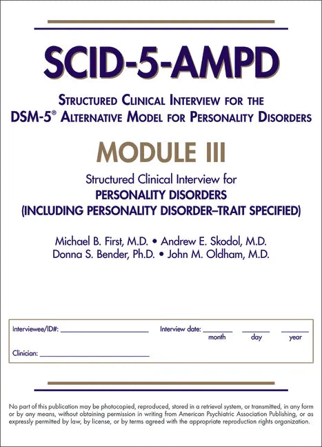 Quick Structured Clinical Interview for Dsm-5(r) Disorders (Quickscid-5) - Paperback
