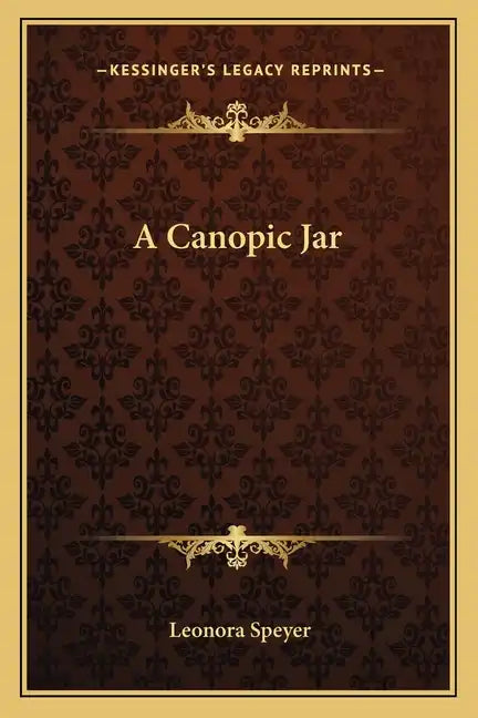 A Canopic Jar - Paperback