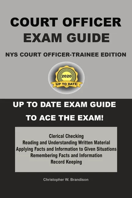NYS Court Officer-Trainee Exam Guide - Paperback