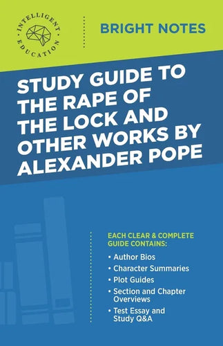 Study Guide to the Rape of the Lock and Other Works by Alexander Pope - Paperback