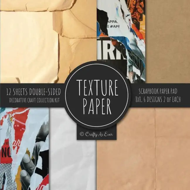 Texture Paper for Collage Scrapbooking: Old Parchment Decorative Paper for Crafting - Paperback