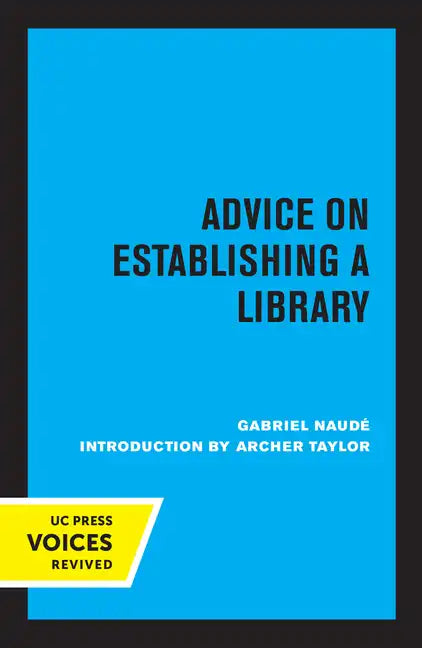Advice on Establishing a Library - Paperback