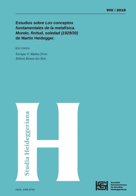 Studia Heideggeriana Vol VIII: Estudios sobre Los conceptos fundamentales de la metafísica. Mundo, finitud, soledad (1929/30) de Martin Heidegger - Paperback