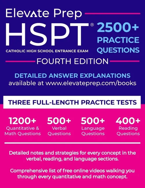 HSPT: 2500+ Practice Questions - Paperback