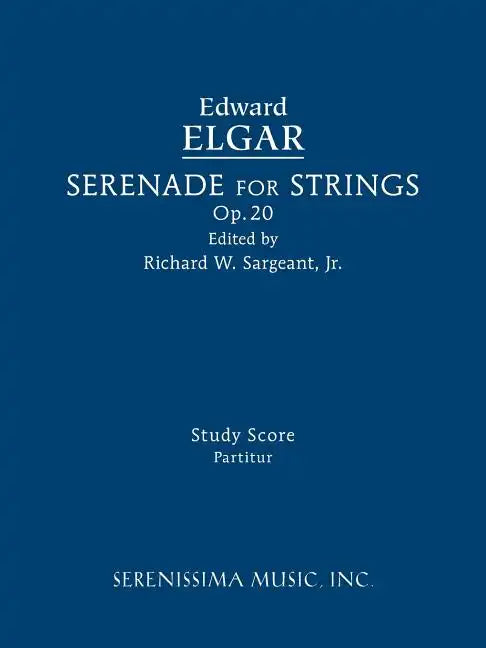 Serenade for Strings, Op.20: Study score - Paperback