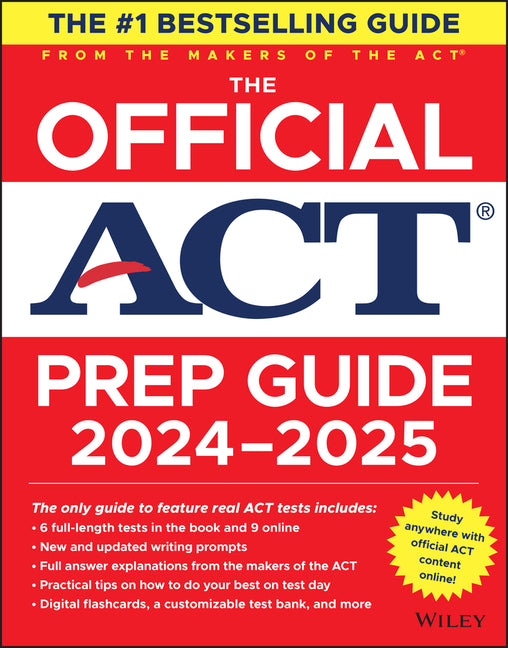 The Official ACT Prep Guide 2024-2025: Book + 9 Practice Tests + 400 Digital Flashcards + Online Course - Paperback