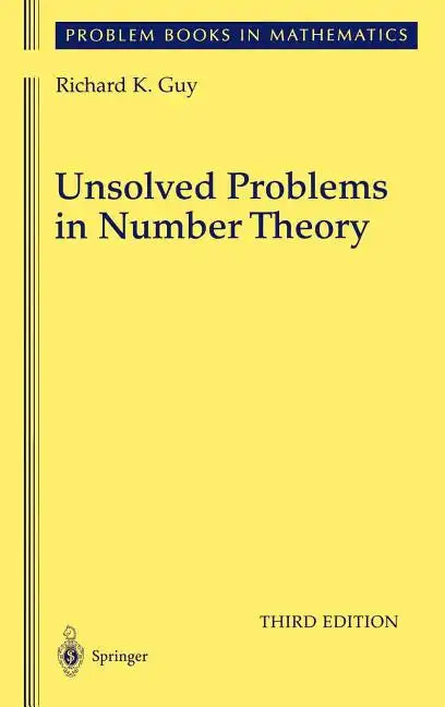 Unsolved Problems in Number Theory - Hardcover