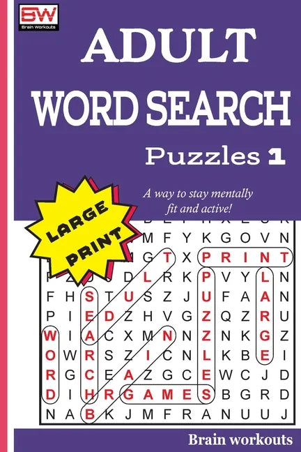 ADULT WORD SEARCH Puzzles 1 - Paperback