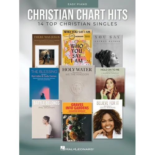 Christian Chart Hits: 14 Top Christian Singles Arranged for Easy Piano with Lyrics - Paperback