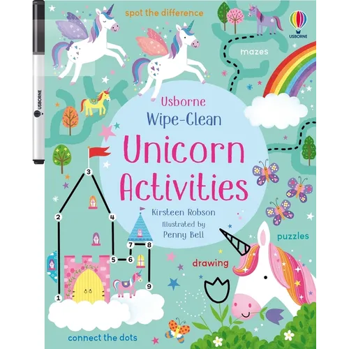 Wipe-Clean Unicorn Activities - Paperback