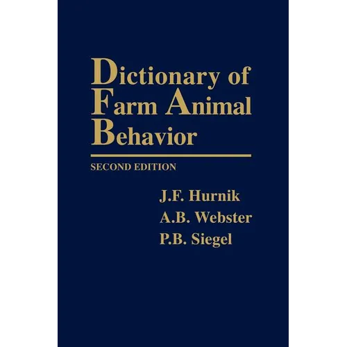 Dictionary Farm Anml Behavior-95-2 - Paperback