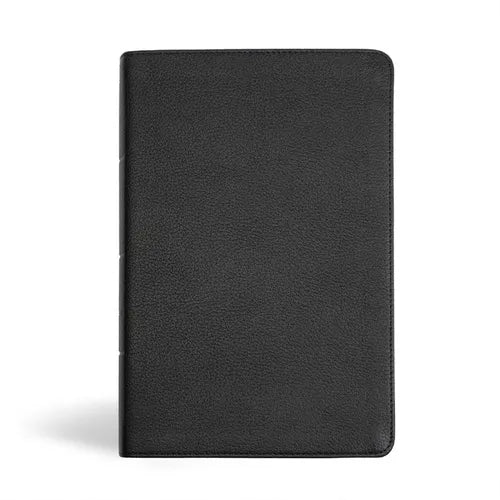 KJV Personal Size Giant Print Bible, Black Genuine Leather - Leather