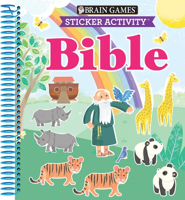 Brain Games - Sticker Activity: Bible (for Kids Ages 3-6) - Spiral