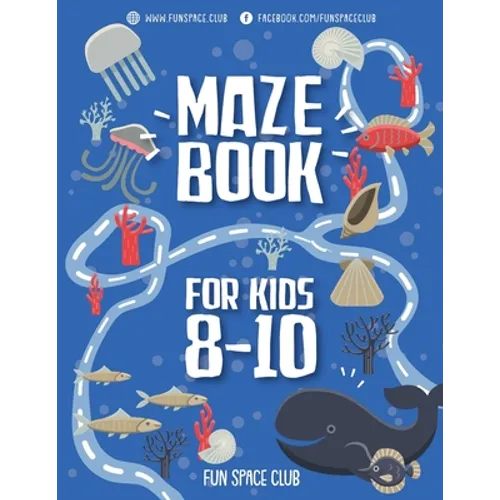 Maze Books for Kids 8-10: Amazing Maze for Kids Under the Ocean World - Paperback