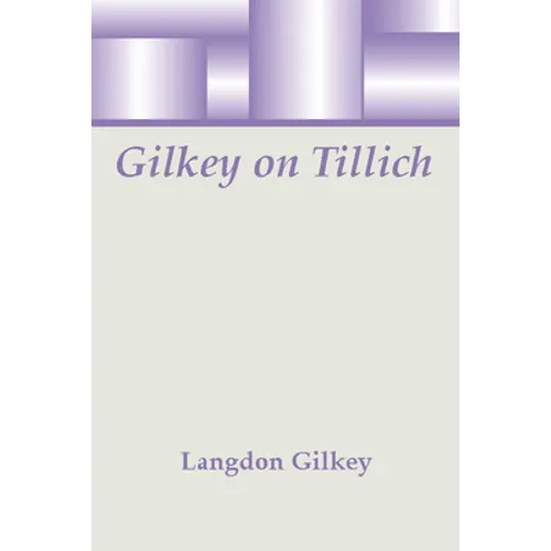 Gilkey on Tillich - Paperback